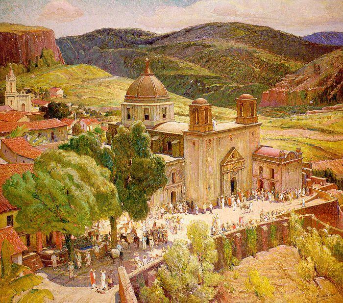 Berninghaus, Oscar Edmund Taxco oil painting picture